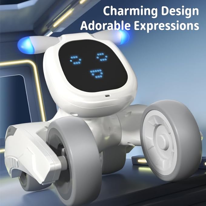 rayihni SMART PROGRAMMABLE ROBOT DOG TOY WITH GESTURE & VOICE CONTROL | INTERACTIVE EDUCATIONAL STEM TOY FOR KIDS | RECHARGEABLE REMOTE CONTROL PET | SAFE ABS MATERIAL | GIFT FOR BOYS AND GIRLS - Image 5